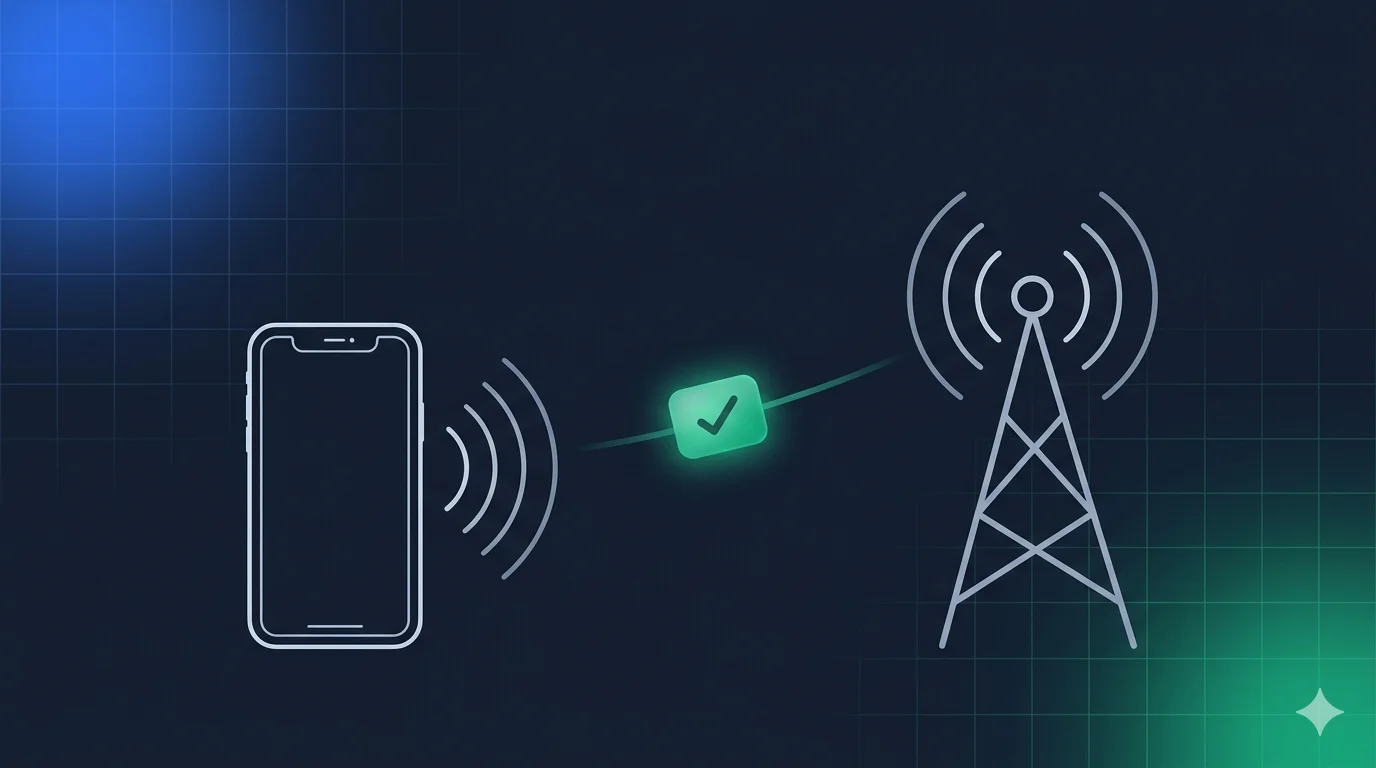 Mobile phone connecting to carrier network for instant age verification without document uploads
