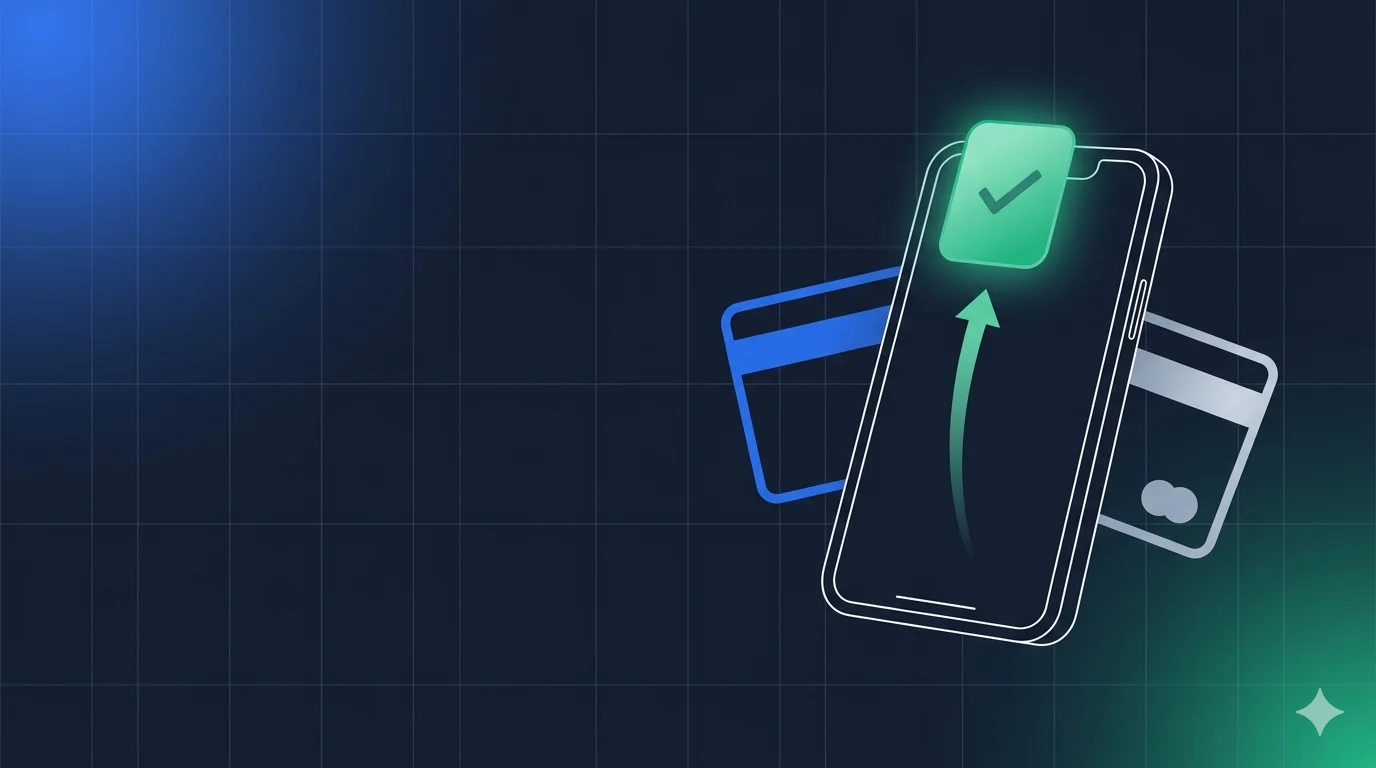 Illustration of a smartphone wallet interface verifying age with a single tap, showing Apple and Google credential flows